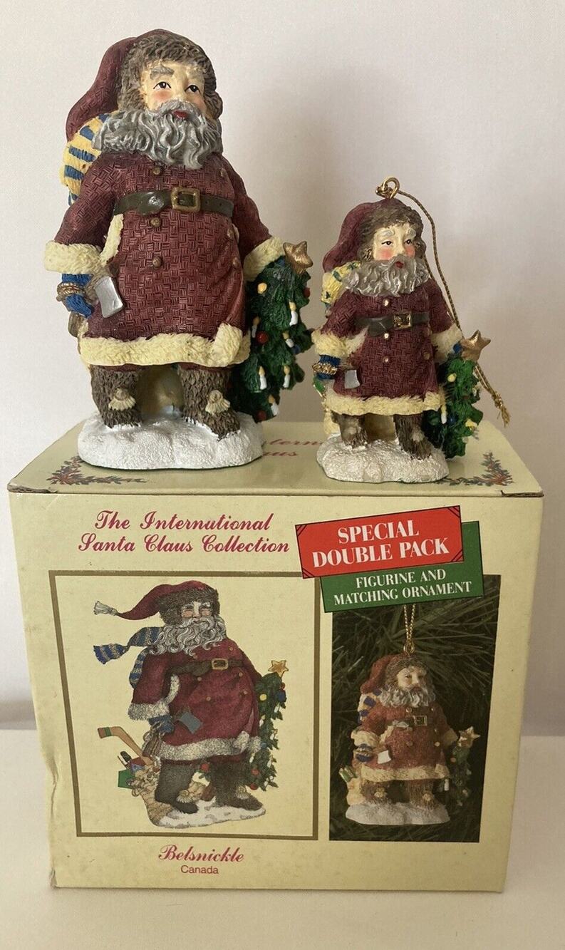 International Santa Claus Collection Ornament Figurine Set BELSNIKLE CANADA